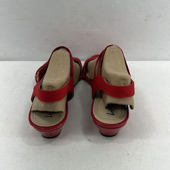 Life Stride Yolo Sandals- Red Fabric- Size 8 M- NIB - Picture 3 of 7